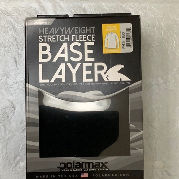 PolarMax 4.0 HEAVYWEIGHT ZIP MOCK - Black - Picture 8 of 12